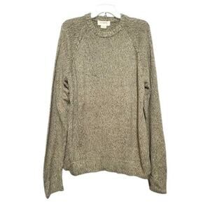 J. crew Crew Neck Cotton Marled Long Sleeve Sweater